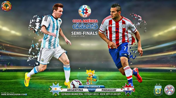 Видео обзор матча Аргентина - Парагвай (01.07.2015)