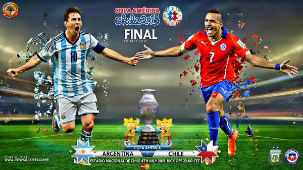 Анонс (Превью) финального матча Кубка Америки - 2015: Чили - Аргентина