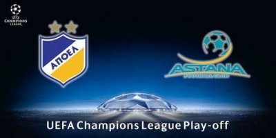 АПОЭЛ - Астана (26.08.2015) | Лига Чемпионов 2015/16