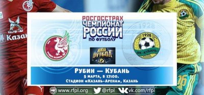 Видео обзор матча Рубин - Кубань (05.03.2016)
