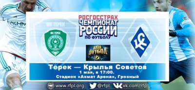 Видео обзор матча Терек - Крылья Советов (01.05.2016)