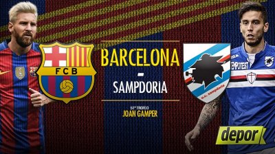 Видео обзор матча Барселона – Сампдория (10.08.2016)