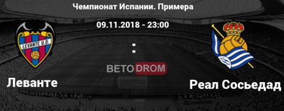 Видео обзор матча Леванте – Реал Сосьедад (09.11.2018)