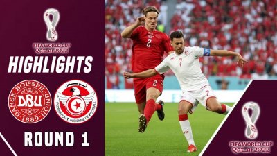 Видео обзор матча Дания - Тунис (22.11.2022)